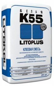 Клеевая Смесь для Мозаики Litokol Litoplus K55 25кг Белая / Литокол Литоплюс К55