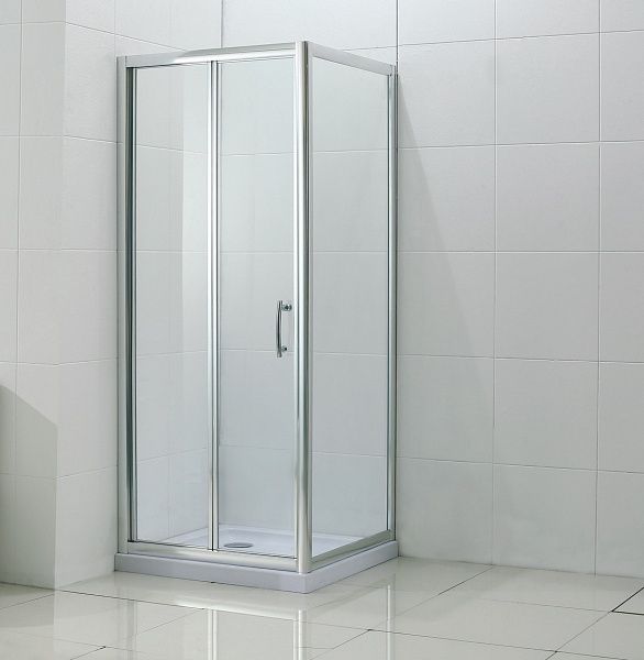 Душевой уголок без поддона BandHours Snow/Side-Glass 99 90х90
