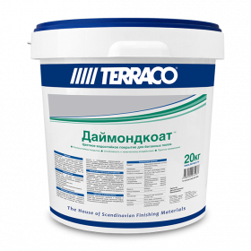 Краска для Пола Terraco Diamondcoat 20кг Белая, Акриловая, Водостойкая, Колеруемая / Террако Даймондкоат