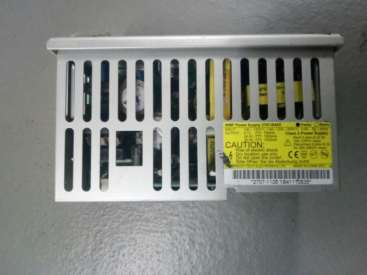 Б.У. Блок питания (силовая плата) для кофемашины WMF 1400 Presto Б.У. Блок питания (силовая плата) для кофемашины WMF 1400 Presto