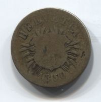 5 раппенов 1850 года Швейцария