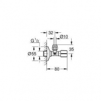 Grohe вентиль для раковины 22037000 схема 2