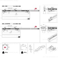 Комплект фурнитуры Krona Koblenz 0400-60 ABS на 1 дверь до 60 кг с доводчиком.