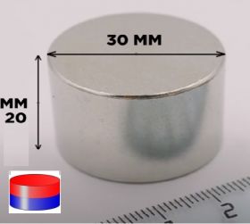 Магнит неодимовый 30х20 мм