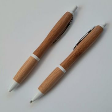 ручки из бамбука с логотипом