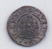 1 шиллинг 1571 года AUNC Рига