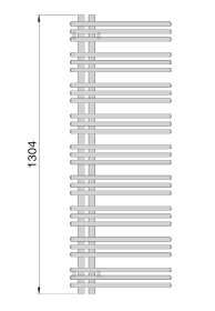 Zehnder Yucca полотенцесушитель лесенка YAER-130-40/RD 37,8x130,4 см ФОТО