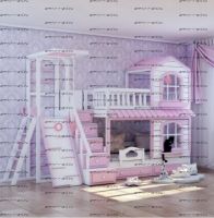 Кровать двухъярусная Домик №К