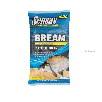 Прикормка Sensas 3000 Natural Bream 1кг (71381)