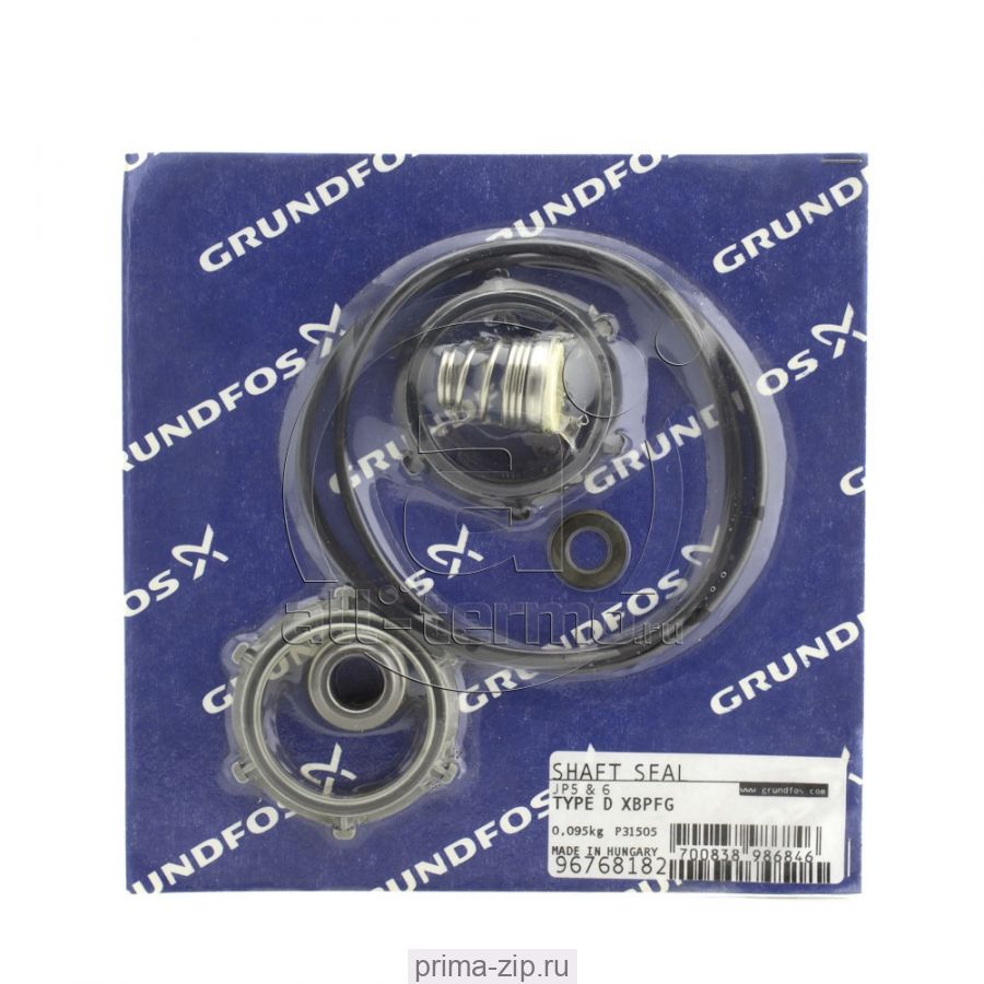 Торцевое уплотнение GRUNDFOS Kit, Shaft seal Type D XBPFG 96768182.