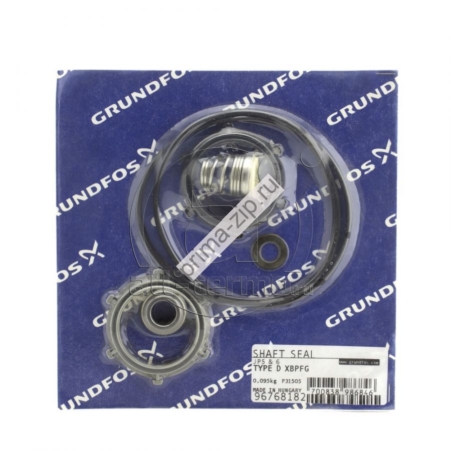 Торцевое уплотнение GRUNDFOS Kit, Shaft seal Type D XBPFG 96768182.