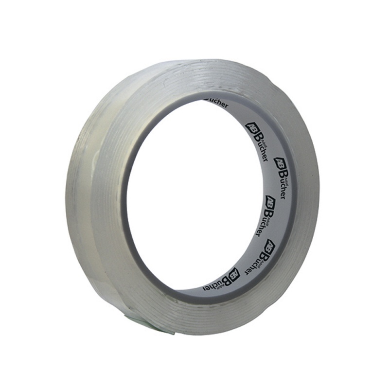 Adolf Bucher Лента акриловая двухсторонняя, прозрачная, размер 1мм. x 6мм. x 10м.