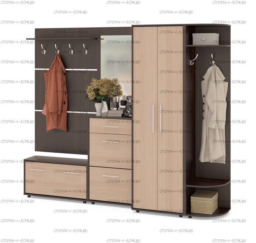 Прихожая Сокол ВШ-3.1+ТП-3+ТП-2+ПЗ-3+ШО-1+ШС-1 (251х43х209)