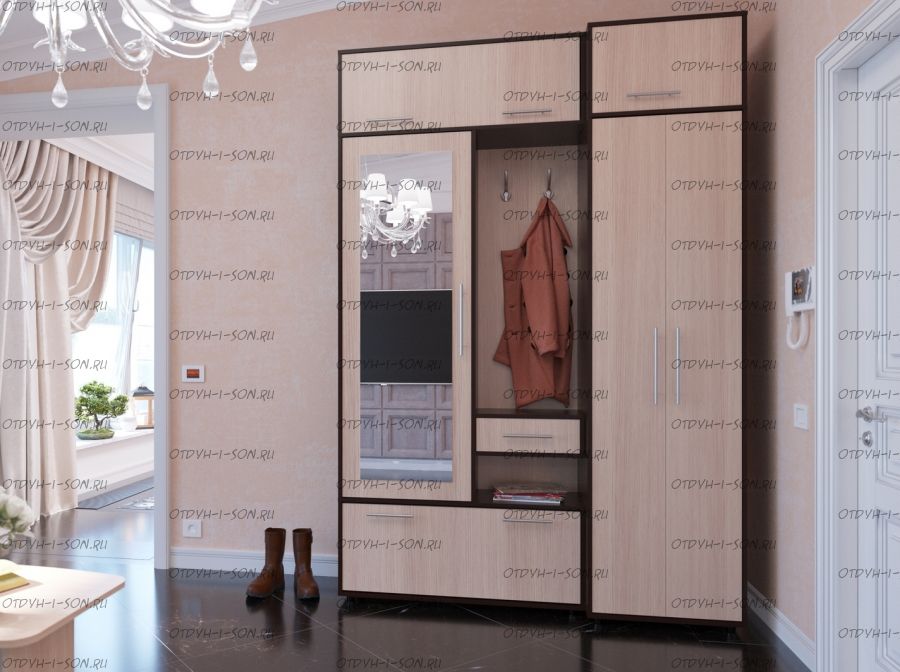 Прихожая Сокол ВШ-6+ШН-6+ШО-1+ШН-1 (165х43х245)