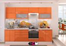 Модульный кухонный гарнитур "Ксения" (Оранж) 2,8 м