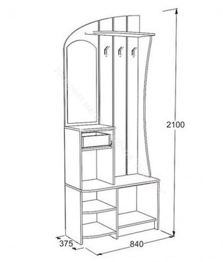 Набор мебели для прихожей "Саша 19"