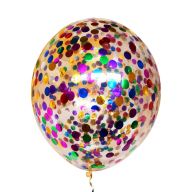 Шар (12''/30) с конфетти круги Ассорти
