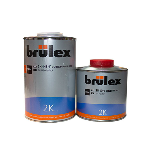 Brulex 2K-HS-Прозрачный лак 1 л + 2К отвердитель