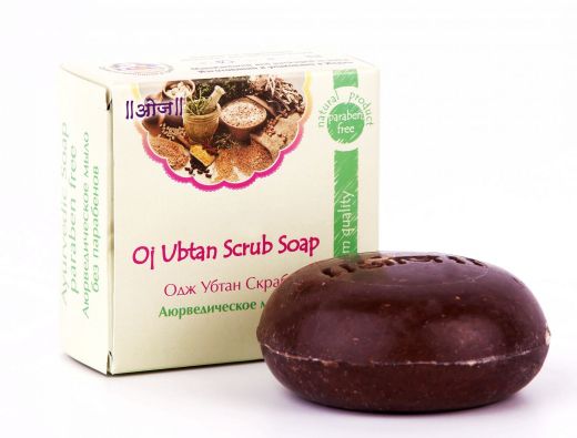Мыло аюрведическое терапевтическое Одж Убтан Скраб | 100 г | Oj Ubtan Scrub Soap
