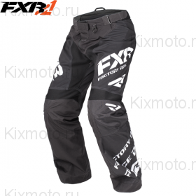 Брюки FXR Сold Сross Race Ready - Black/White мод. 2018