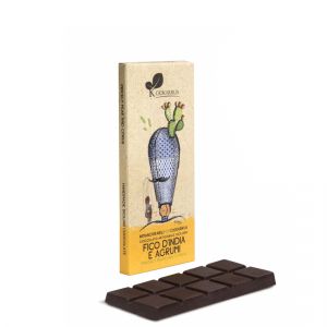 Шоколад горький сицилийский с Кактусом и Цитрусовыми Ciokarrua Cioccolato Siciliano Fico D'india e Agrumi 50 г - Италия