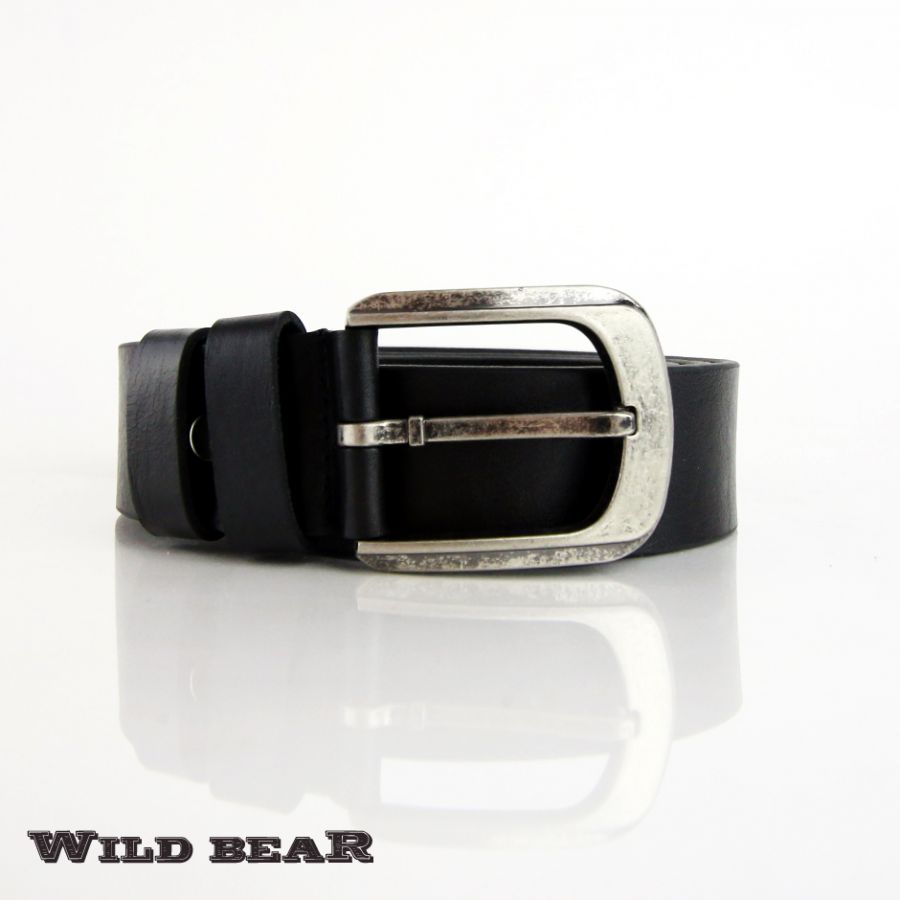 Ремень WILD BEAR RM-011m Black (в кожаном чехле)