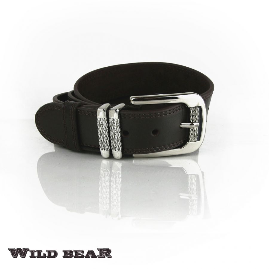Ремень WILD BEAR RM-023m Brown (в кожаном чехле)