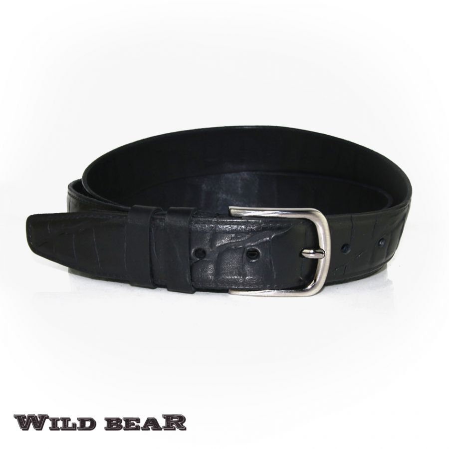 Ремень WILD BEAR RM-022f Black Premium (в деревянном футляре)