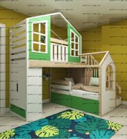 Кровать двухъярусная Домик Fantasy, любые размеры