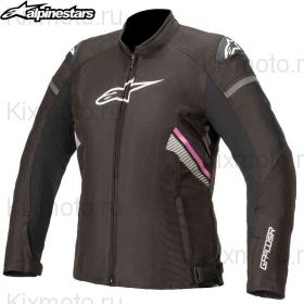 Куртка женская Alpinestars Stella T-GP Plus V3, Черно-бело-розовая