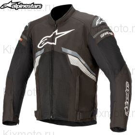 Мотокуртка Alpinestars T-GP Plus V3, Черно-бело-серая