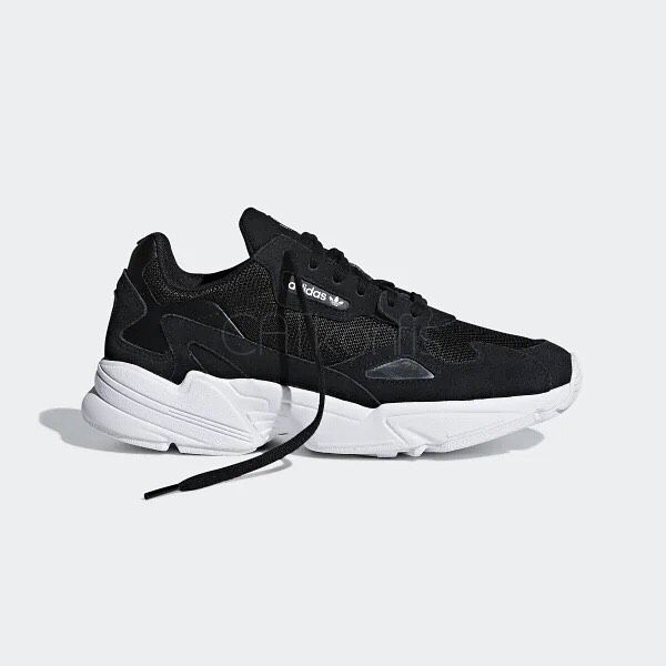 Adidas falcons black online