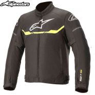 Мотокуртка Alpinestars T-SPS WP, Черно-белая с флуоресцентным желтым