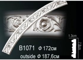 Молдинг Круговой Perfect B1071 Д188xШ1.3xВ7.8 см /Перфект