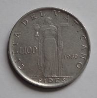100 лир 1960 года Ватикан
