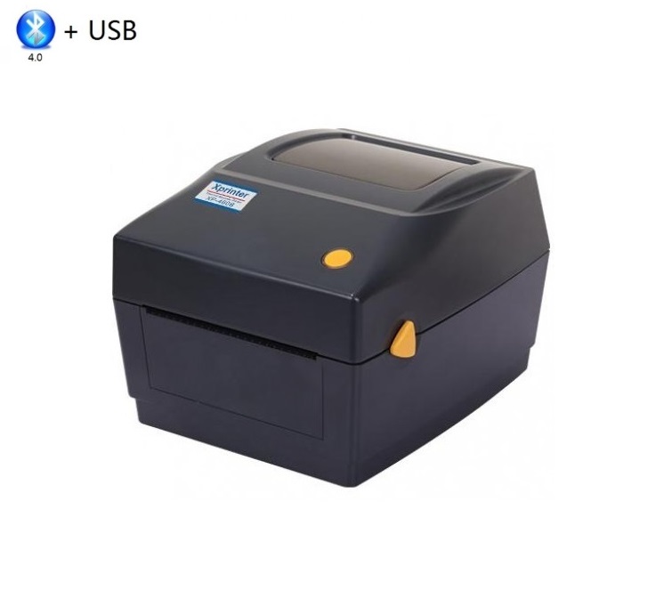 Термальный принтер этикеток Xprinter XP-460B черный (USB+Bluetooth)