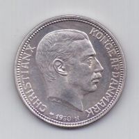 2 кроны 1930 года AUNC Дания