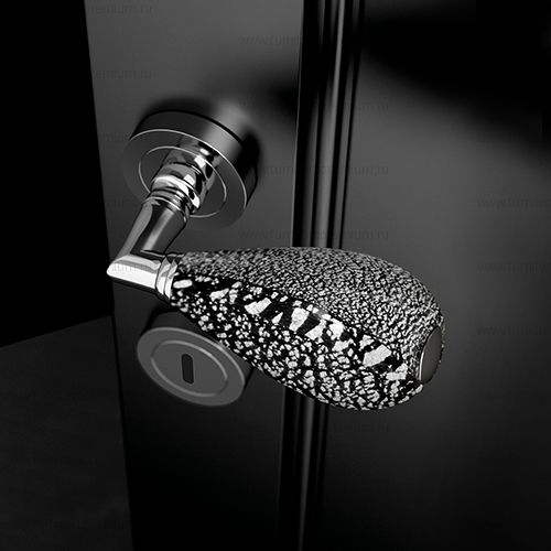 Ручка Glass Design Goccia Black/Silver