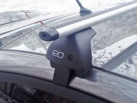 Багажник на крышу Nissan Juke, Евродеталь, аэродинамические дуги