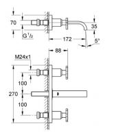 Смеситель Grohe Allure для раковины 20190000 схема 2