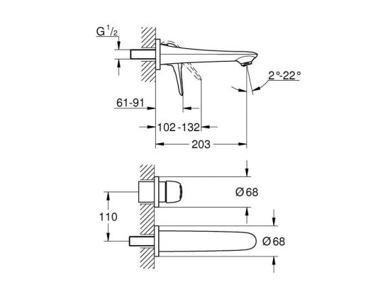 Смеситель Grohe Eurostyle New для раковины 19571003 ФОТО