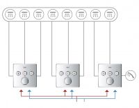 Смеситель Grohe Grohtherm для ванны и душа 29126000 схема 2