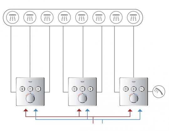 Смеситель Grohe Grohtherm для ванны и душа 29126000 ФОТО