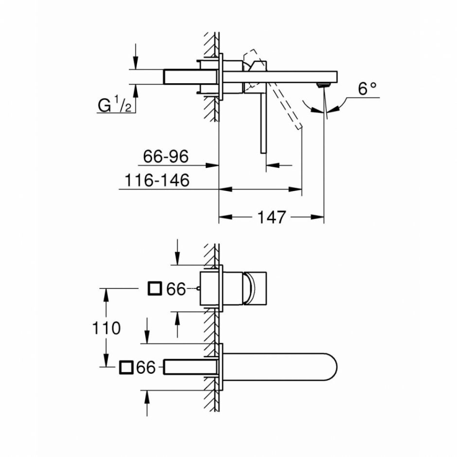 Смеситель Grohe Plus для раковины 29303003 ФОТО