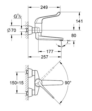 Смеситель Grohe Euroeco Speсial для раковины 32793000 ФОТО