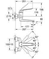 Смеситель Grohe Euroeco Speсial для раковины 32773000 схема 2