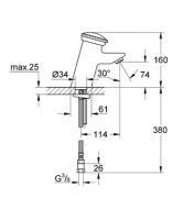 Смеситель Grohe Contromix для раковины 36109000 схема 4