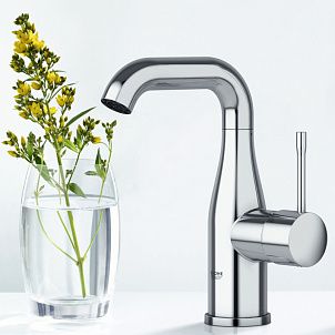 Смеситель Grohe Essence New для раковины с цепочкой 23480001 схема 2