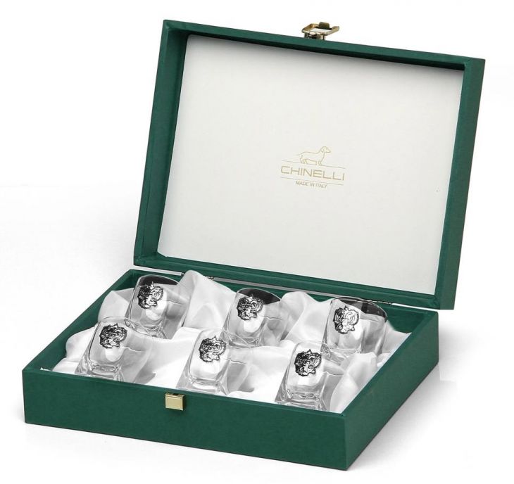 Набор рюмок "Герб России" (Италия)