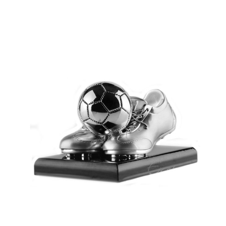 Статуэтка "Бутсы с мячом на подставке" (Италия, 12х8х9 см)